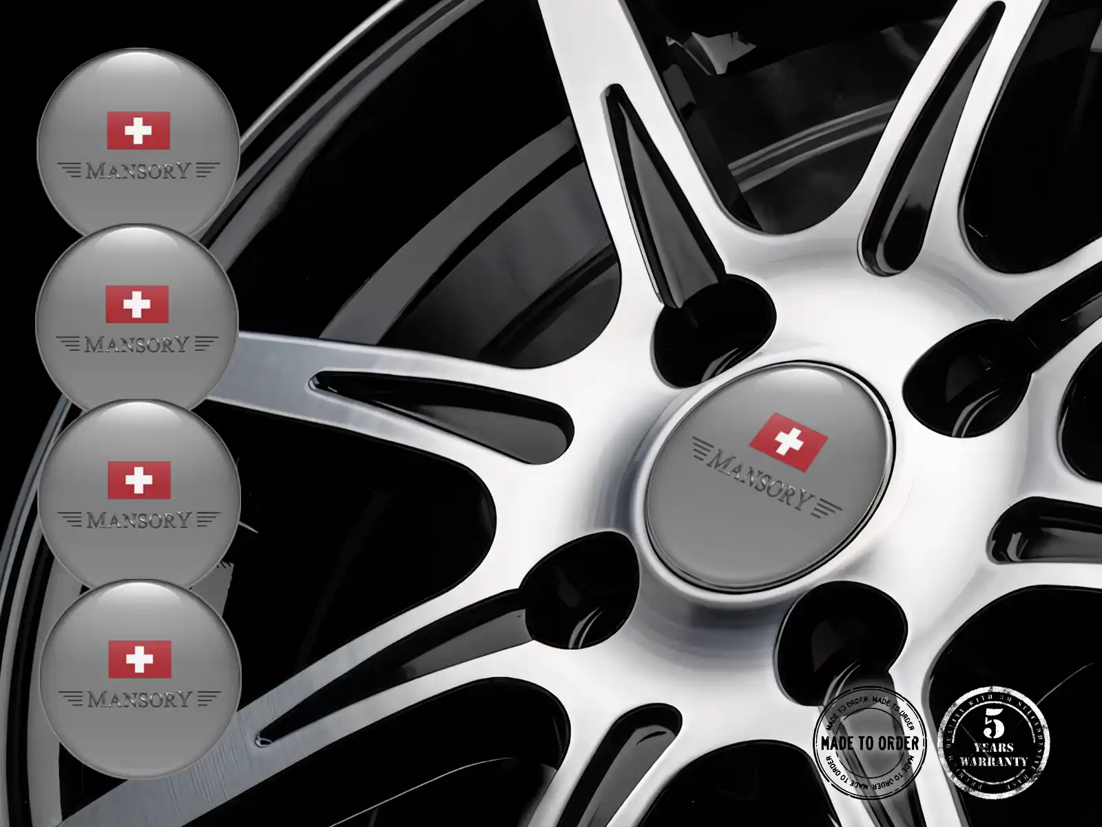 Mansory Raddekoration Stil Silikon-Badge-Upgrade